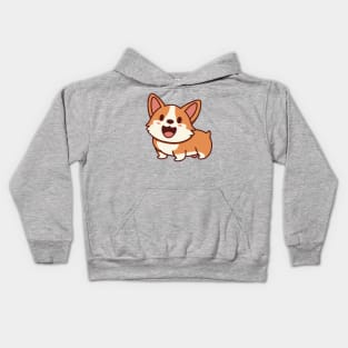 cute corgi kawaii puppy Kids Hoodie